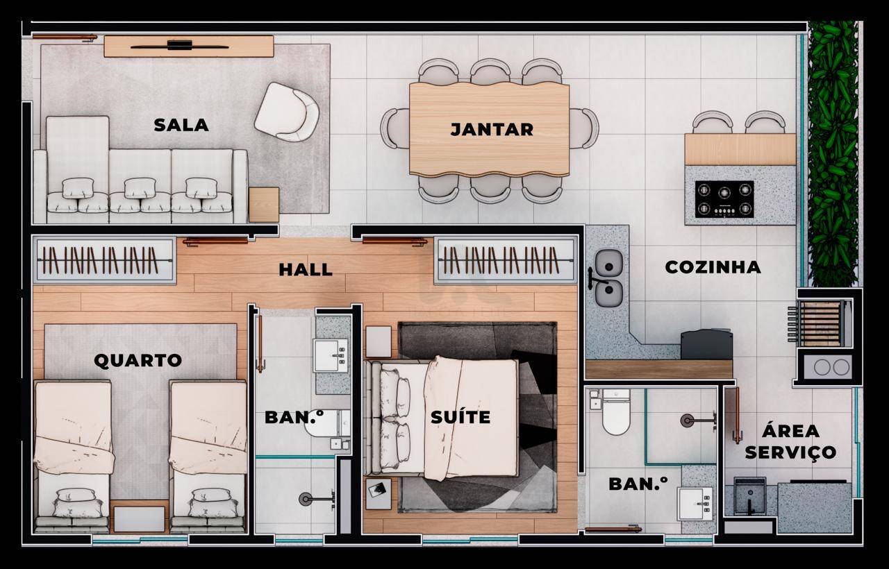 Apartamento à venda com 2 quartos, 65m² - Foto 7