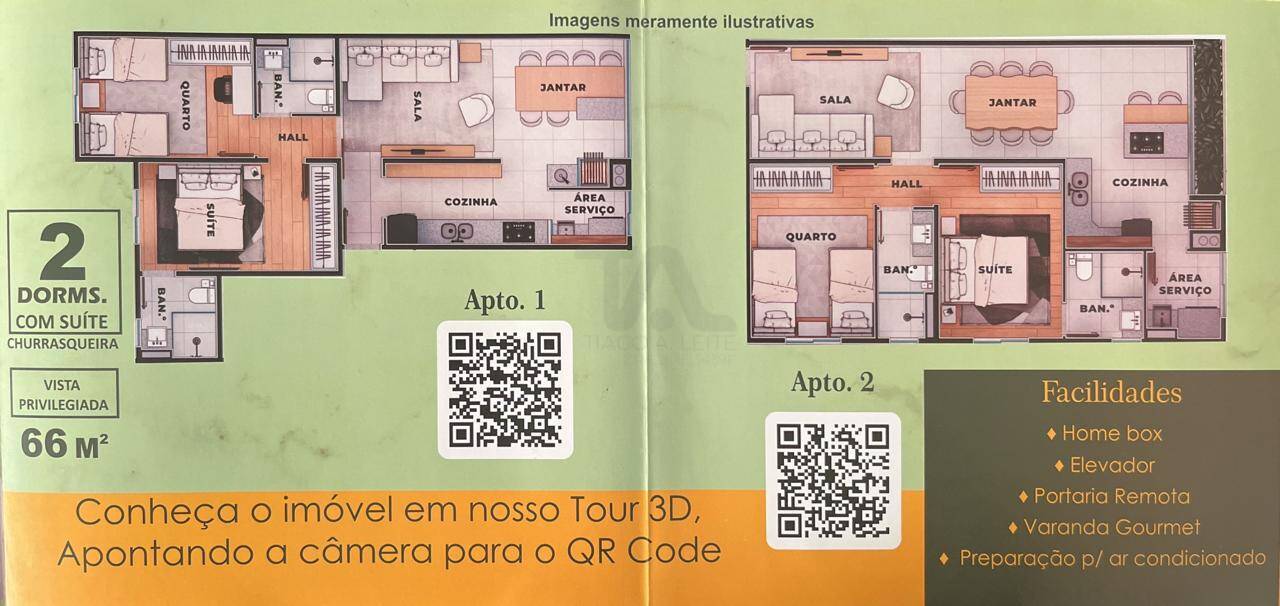 Apartamento à venda com 2 quartos, 65m² - Foto 3